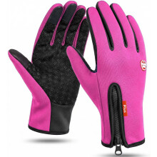 Waterdichte, winddichte, thermische touchscreenhandschoenen met fleecevoering.