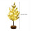 Beflockte LED-Weihnachtsbaumlampe, grün, 16,9" x 5,1" 3