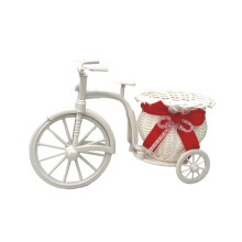 Panier de rangement en rotin tressé – Rouge, 27 x 15 x 18 cm