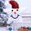 Snowman Star Tree Topper in Silver, Iron 1