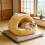 Niche d'hiver lavable et douillette pour petits chiens 4