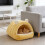 Niche d'hiver lavable et douillette pour petits chiens 6
