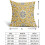 Conjunto de 2 capas de almofada boho em linho, 50x50cm, cinza e amarelo. 4