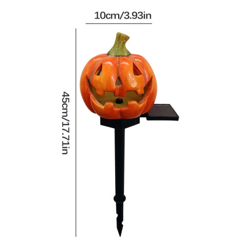 Ηλιακό φως για το Halloween – Φωτιστικό κήπου Ghost από ρητίνη για εξωτερική βεράντα, 2