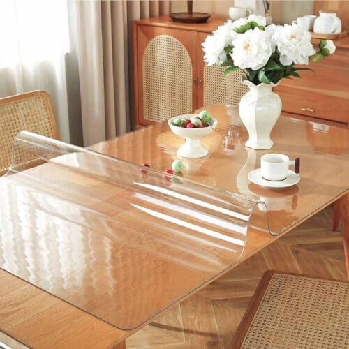 Clear PVC Table Protector 28 x 48 in, 1.5mm 1