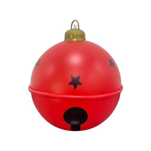 Bola de Navidad inflable de 60 cm con cascabeles 1