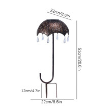 Solar Garden Light Bronze 22x22x51cm