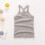 Νήπια Κορίτσια Camis Tank Top Racerback Crop Top Μονόχρωμο Αμάνικο Αθλητικό Μπλούζα Χορού 2