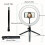 Ring Light LED de 18 polegadas com suporte, bolsa de transporte e celular. 1