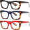 Übergroße quadratische Lesebrille mit Blaulichtfilter 2