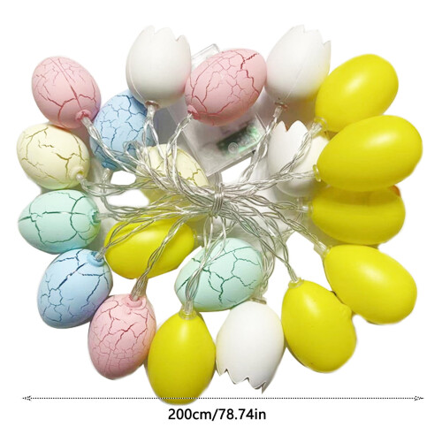 Easter Egg String Lights 6.56FT 10 LED Colorful Garland 2