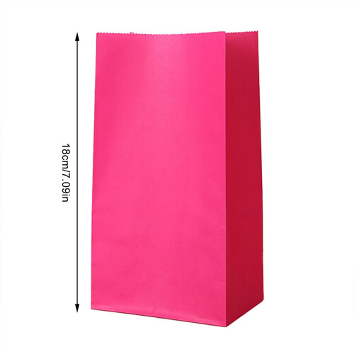 Pacote com 5 Sacolas de Papel Kraft de Cor Sólida de 18 cm (7,1 pol.) 2