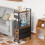 Slim Narrow Side Table with 2 Drawers and Wheels 5