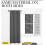 Blackout Curtains 34x60 in Grey with Silver Grommets 2 Pack 4
