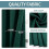 Forest Green Grommet Curtains 42x63in 2-Pack 4