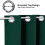 Forest Green Grommet Curtains 42x63in 2-Pack 3