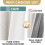 Blackout Linen Curtains with White Lining, Grommet Top, 4