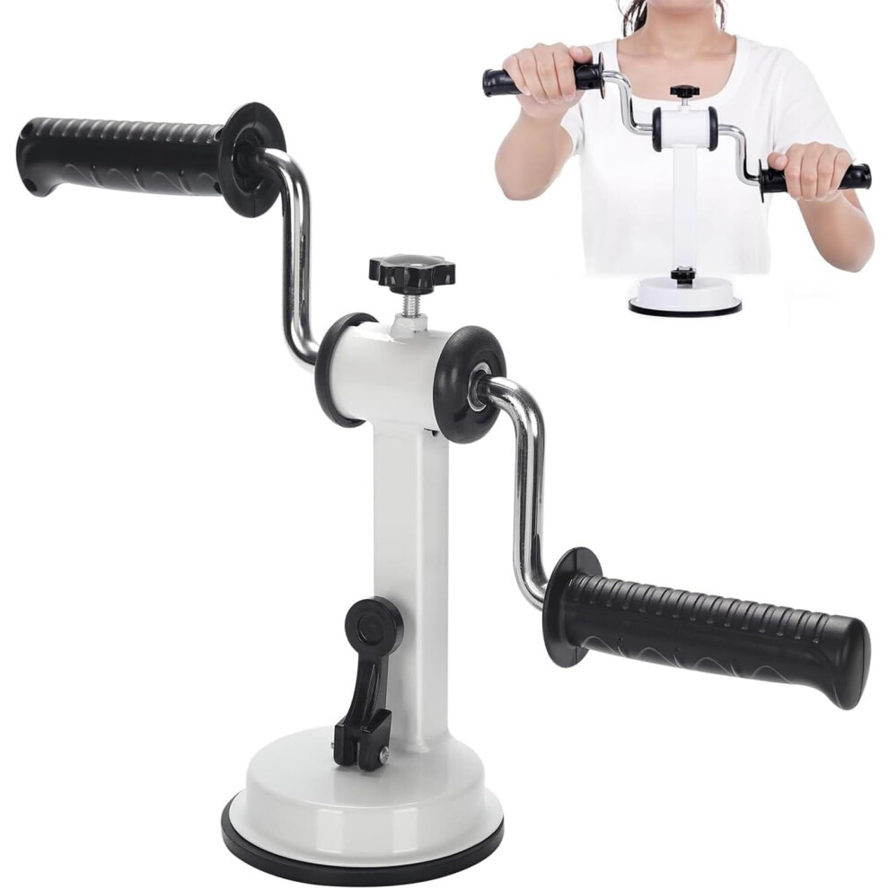 Shoulder Rehabilitation Trainer with Adjustable Resistance, Dual Rotation Modes, Large Suction Cup Base