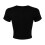 (XXL, Solid Black) Bella + Canvas Womens/Ladies Crop Top 2