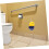 Potty Training Urinal for Toddler Boys with Cartoon Design, Wall Mounted, Easy Clean, Space Saving 4