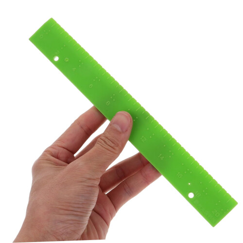 Braille Measuring Ruler with Tactile Markings Precision Tool for Blind Students Classroom Workshop 2