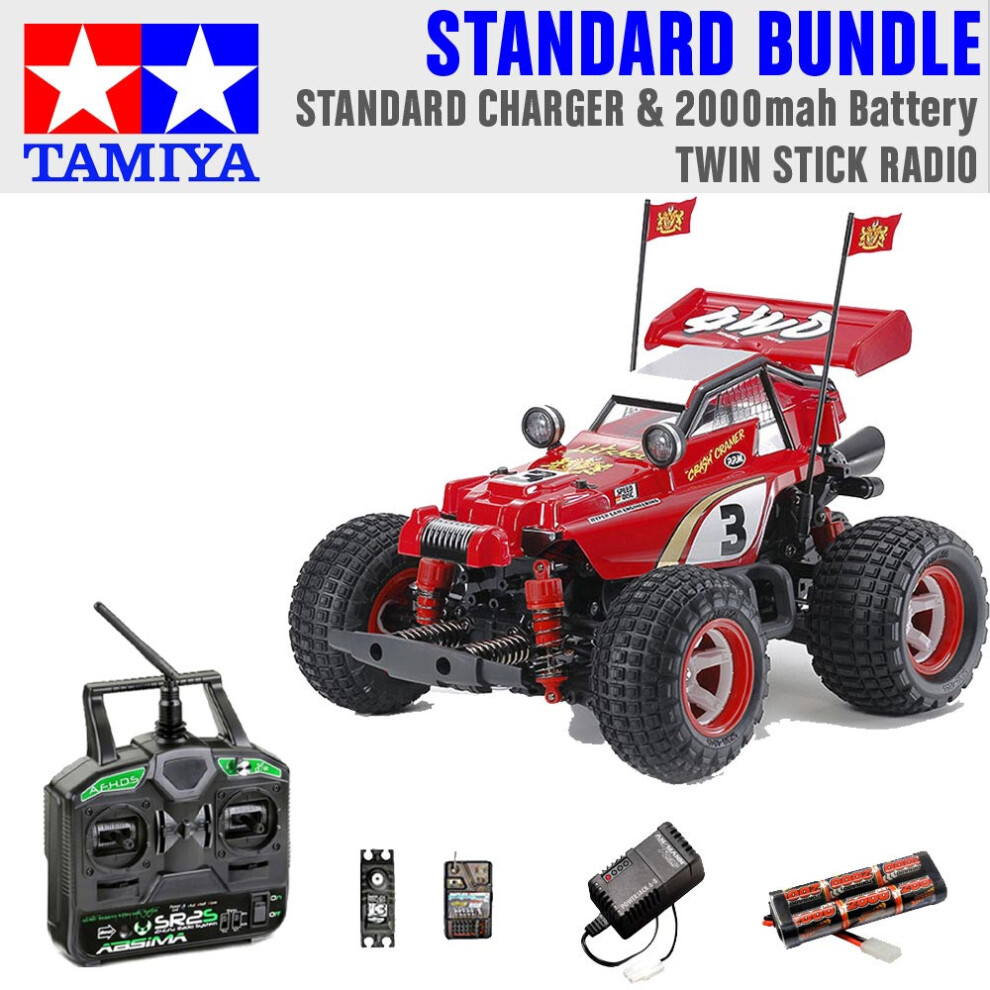 Tamiya Rc 58685 Comical Hotshot (Gf-01Cb) 4X4 1:10 Standard Stick Radio Bundle