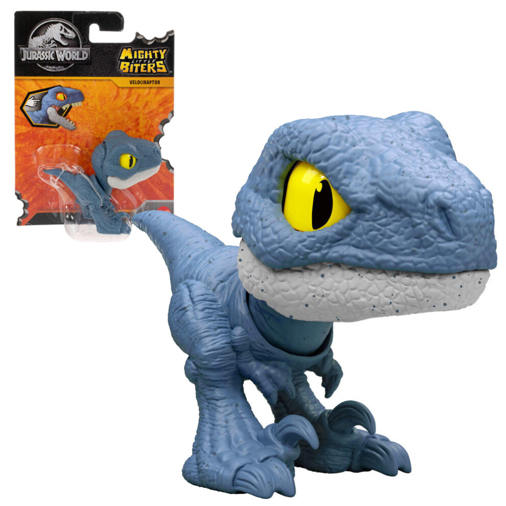 Jurassic World Jurassic World: Mighty Little Biters - Velociraptor Dinosaur Toy Mattel Jfc90