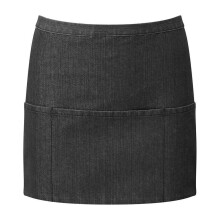 (One Size, Black Denim) Premier Colours 3 Pocket Apron