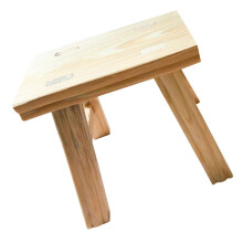 Kids Wooden Step Stool Retro Style with Extra Standing Space for Bathroom and Kitchen