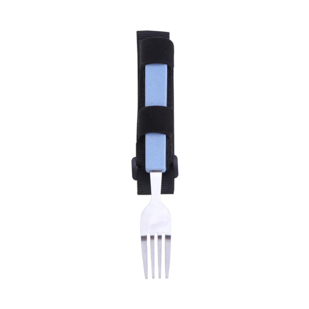 Adaptive Eating Utensils with Secure Adjustable Strap for Elderly and Disabled, Ergonomic Comfort Grip
