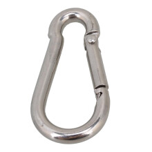 M9 Stainless Steel Carabiner Snap Hook Clip 90mm Quick Attach for Camping and Key Ring