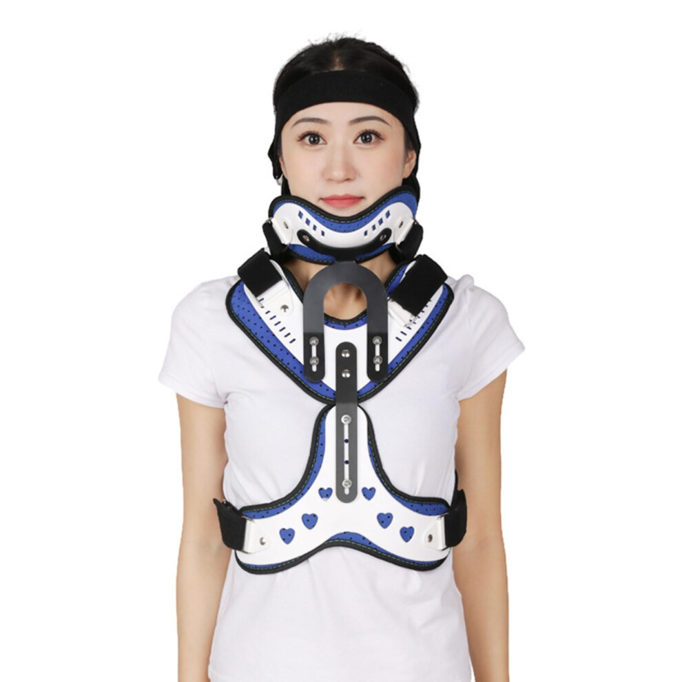 Adjustable Cervical Thoracic Orthosis Neck and Chest Brace for Spine Support and Pain Relief