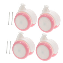 Walker Replacement Wheels for Toddler Push Toys, Smooth Rolling Durable Rubber Casters, Set of 4