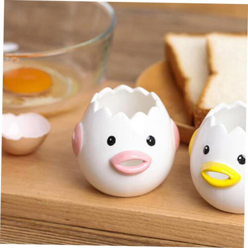 Ceramic Egg Separator with Cute Chicken Design, Wear Resistant Kitchen Tool for Cooking and Baking 2