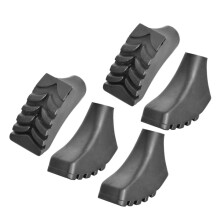 Trekking Pole Tips and Walking Stick Rubber Caps 5Pcs AntiSlip Covers for Enhanced Grip Stability