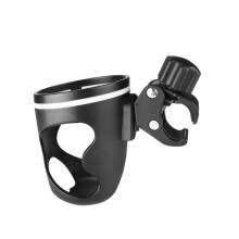 Universal Stroller Cup Holder with Secure AntiSlip Grip for Bike Walker, Rotatable Bottle Mount