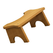 Wooden Toilet Step Stool for Kids and Adults, NonSlip Bathroom Footstool, SpaceSaving Design