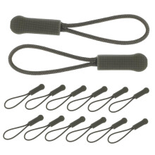 20pcs Olive Green Zipper Pull Replacement Kit for Backpacks Jackets Outdoor Gear Quick