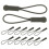 20pcs Olive Green Zipper Pull Replacement Kit for Backpacks Jackets Outdoor Gear Quick 1
