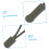 20pcs Olive Green Zipper Pull Replacement Kit for Backpacks Jackets Outdoor Gear Quick 3
