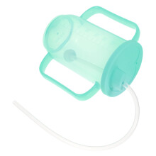 Spill Proof Drinking Cup with Straw for Elderly, Unbreakable Feeding Cup for Bedridden Adults
