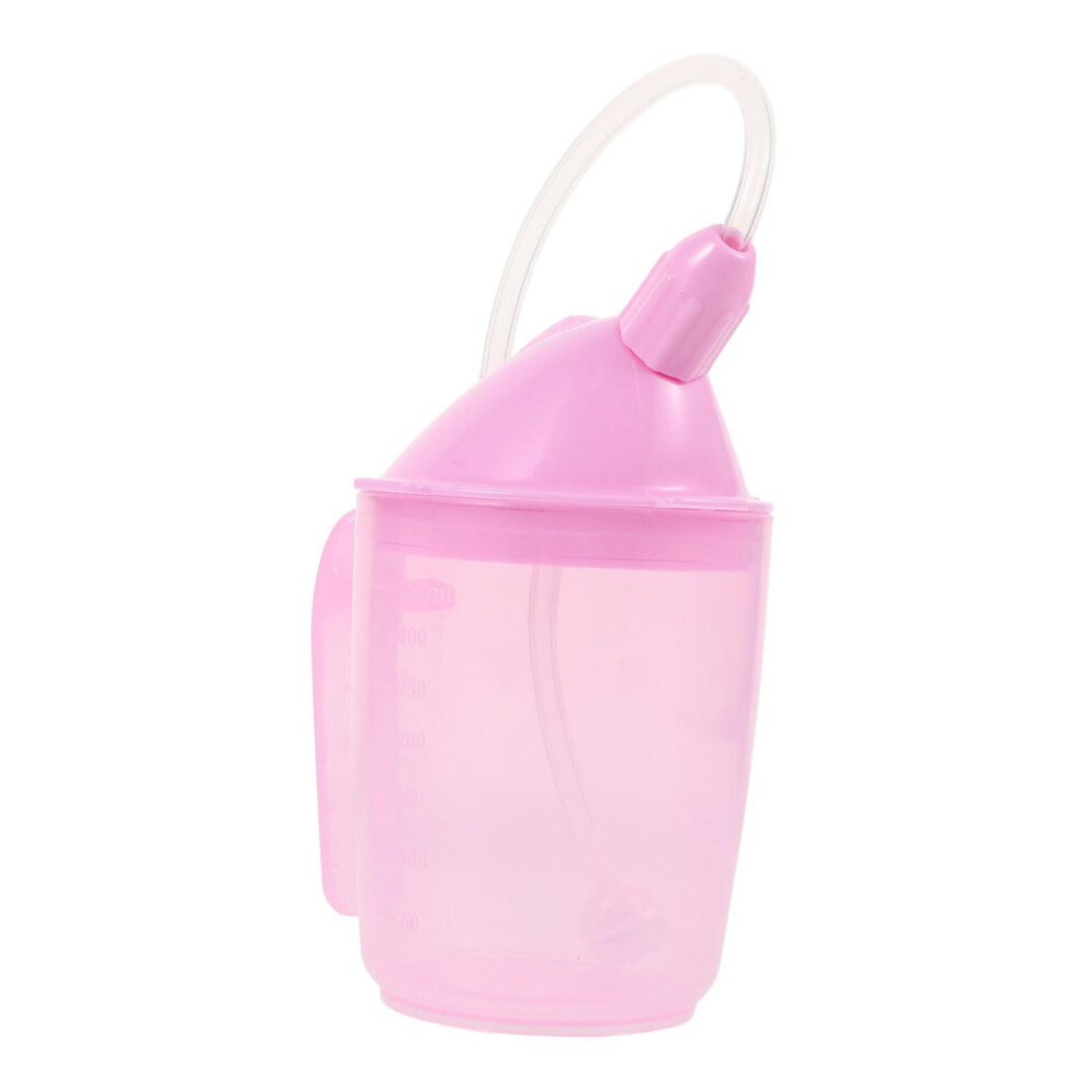 Adult Drinking Cup with Straw, Leakproof Lid, Ergonomic Double Handles for Elderly and Disabled