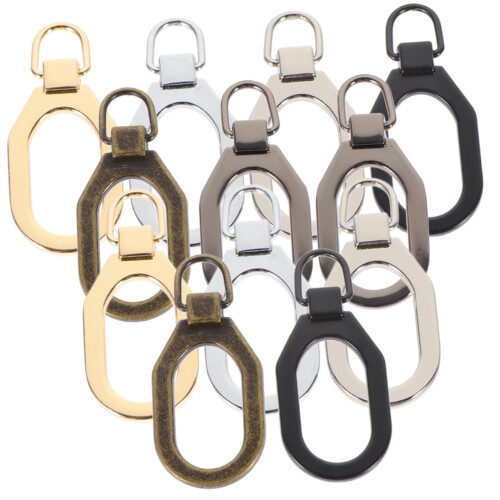 Zipper Pull Replacement Kit 12 Pack Durable Alloy Detachable Tabs for Bags Coats Backpacks