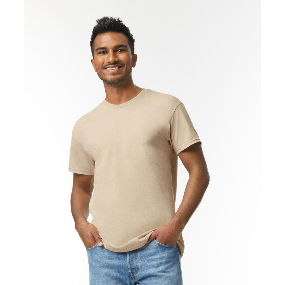 Gildan (Xl, Tangerine) Adults Unisex Heavy Cotton T Shirt Multicoloured