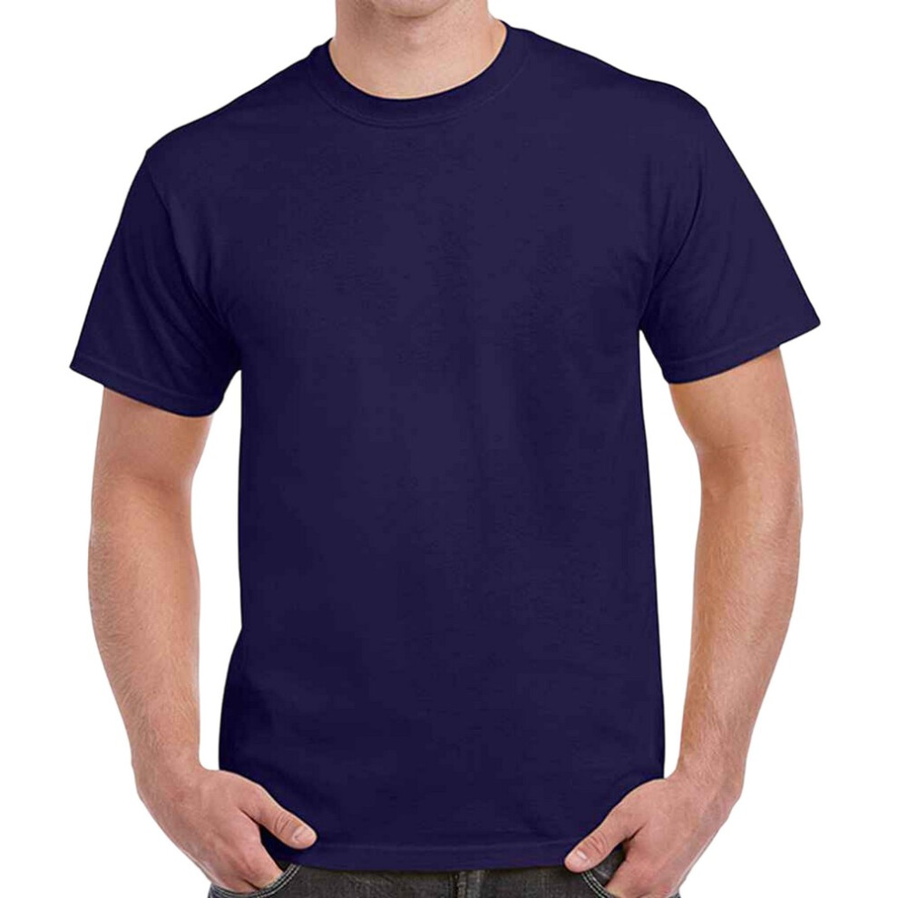 Gildan (M, Cobalt) Adults Unisex Heavy Cotton T Shirt