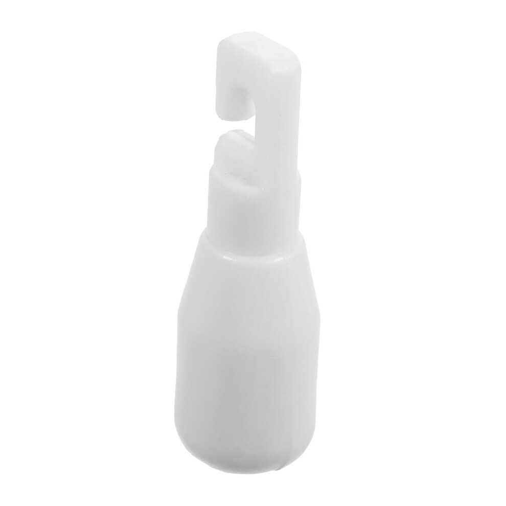White Blind Cane Tip Replacement With Nonslip Grip For Enhanced Stability Plastic Hook Style
