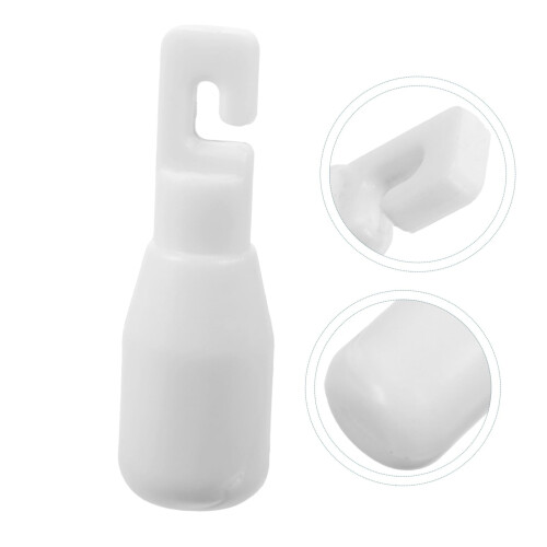 Blind Cane Tip Replacement with NonSlip Grip for Enhanced Stability White Plastic Hook Style 2