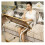 Height Adjustable Side Table for Bed and Sofa, White Maple 60x40cm Portable Computer Desk 5