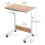 Height Adjustable Side Table for Bed and Sofa, White Maple 60x40cm Portable Computer Desk 2