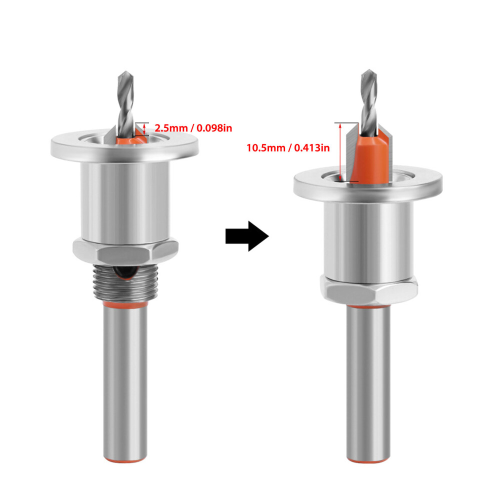 High Durability 8mm Countersink Hole Bit
